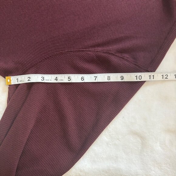 Mens Old Navy Normcore Burgundy Built-In Flex Henley Long Sleeve Shirt XXL - Picture 8 of 10